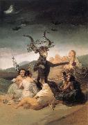 Francisco Goya L-Aquelarre painting